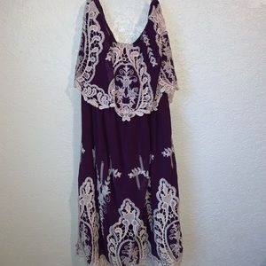 strapless lace dress